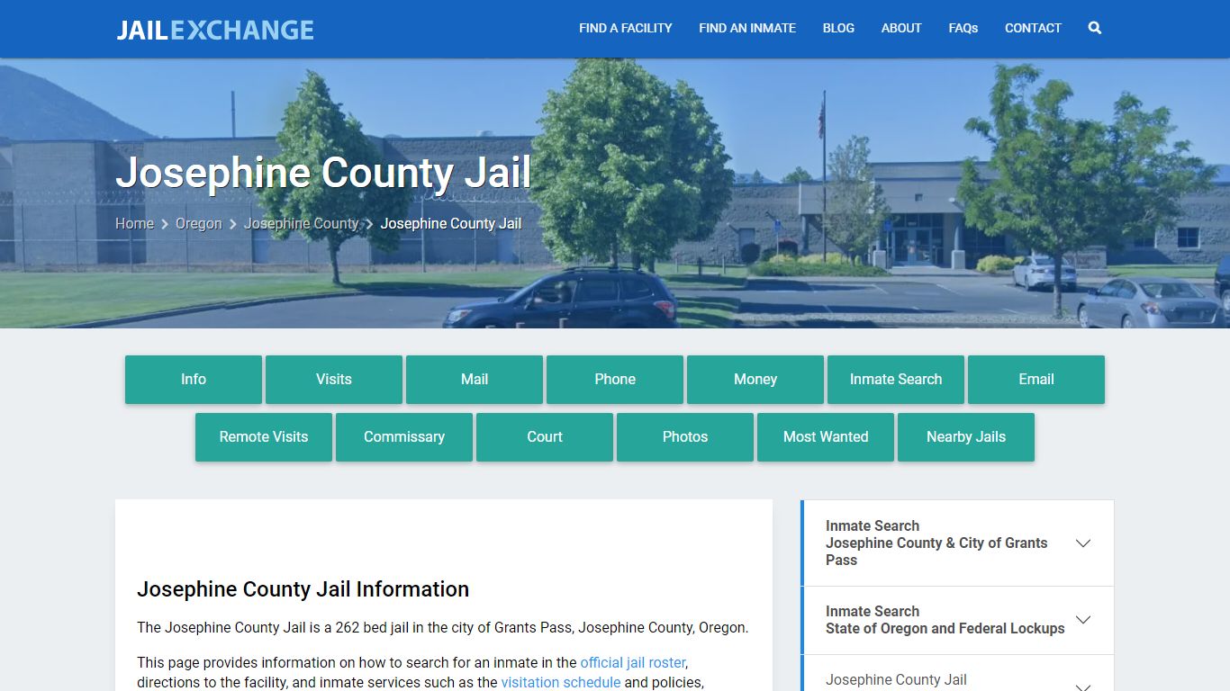 Josephine County Jail, OR Inmate Search, Information